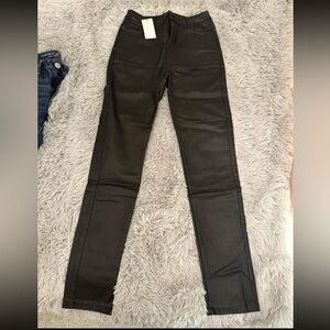 NWT Black Leather Pants